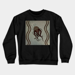 Elegant steampunk jellyfish Crewneck Sweatshirt